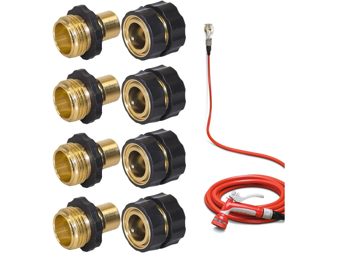 Conector De Mangueira Jardim Encaixe Rápido, Ajuste Preciso, 4 Peças