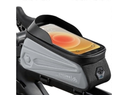 Bolsa Para Bicicleta À Prova Dágua West Biking Yp0707252 Com Tela Sensível Ao Toque De 7,0 Polegadas, Bolsa Frontal Para Mtb Road Slowmoose (cinza)
