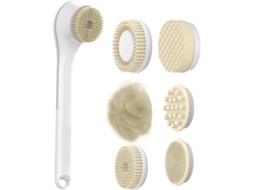 Escova Elétrica Corporal | De Massagem Para Limpeza Das Costas E Do Corpo Esfoliante À Prova D Água Com Cabo Longo