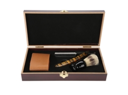 Kit De Barbear Para Homem Com Lâmina Manual E Escova