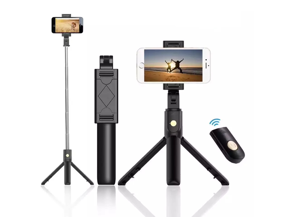 Bastão De Selfie/tripé Com Controle Remoto Sem Fio