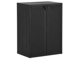 Garden Cabinet, Garden Cabinets Vidaxl Preto Polipropileno (n/a)