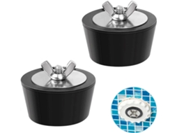2 Tampa de Borracha Inverno para Tubos de Drenagem 51mm/2" Prevenir Danos por Congelamento Preto