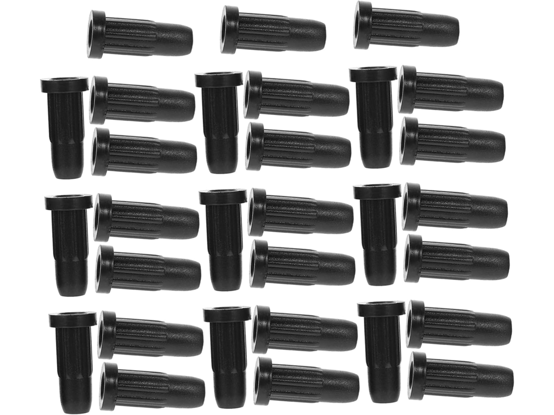 Lifkome Conjunto De 30-protetores Pé Cadeira Em Plástico Preto Com Design Antiderrapante Para Banquetas E Cadeiras