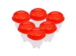 Copo De Silicone Para Cozinhar Ovos, Pacote Com 6 Unidades