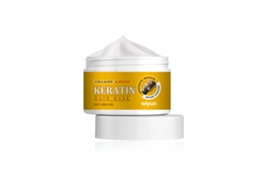 Máscara de Cabelo Wiyun com Queratina para Nutrição, Reparação e Brilho Suave LAXISCREED