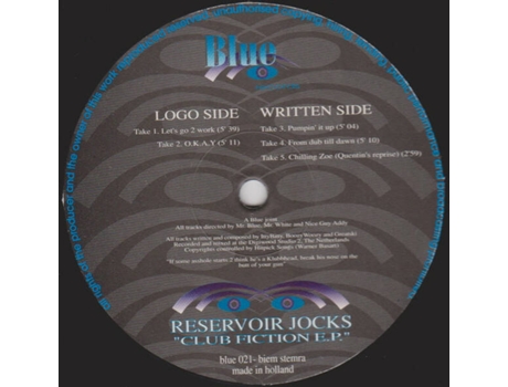 Vinil Club Fiction Ep Blue Records