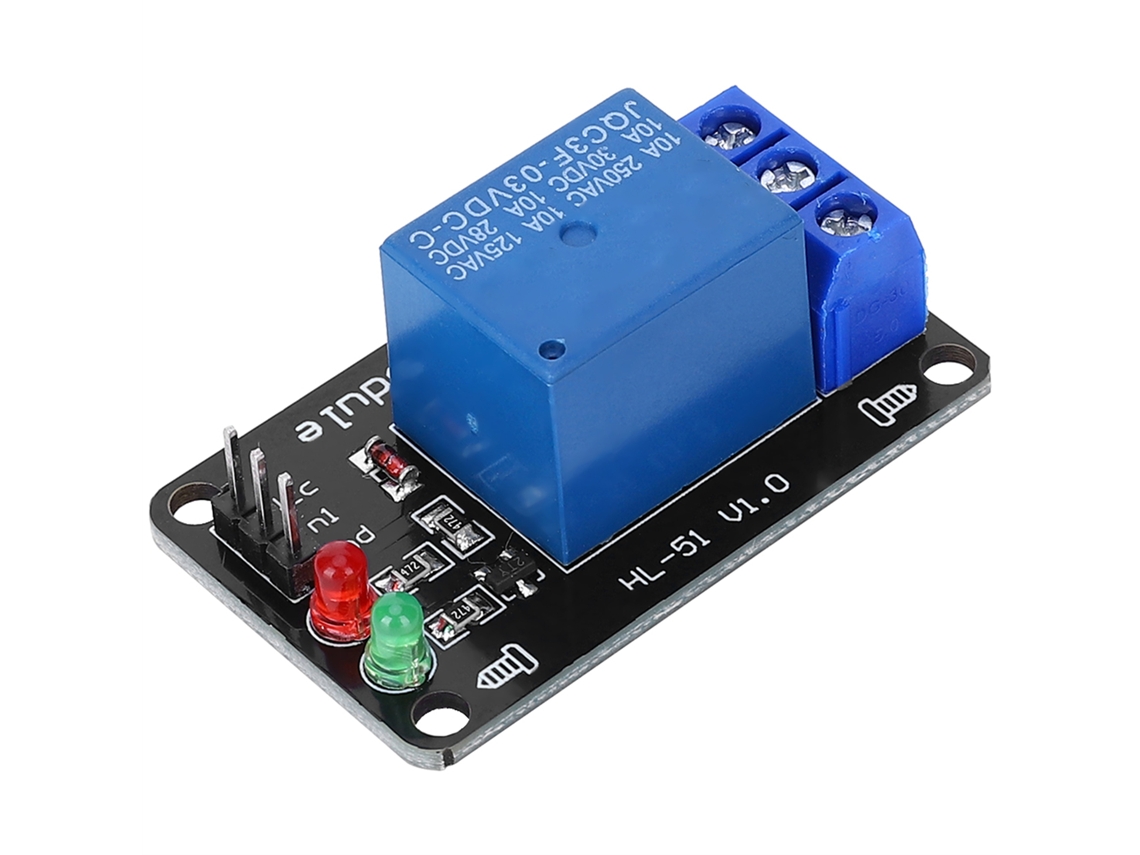 Módulo de Relé 3.3v Sem Optoacoplador Acessório de Controle Eletrônico Placa Preta