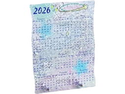 Calendário De Mesa 2026, Planejador Artístico, Transparente, Feito