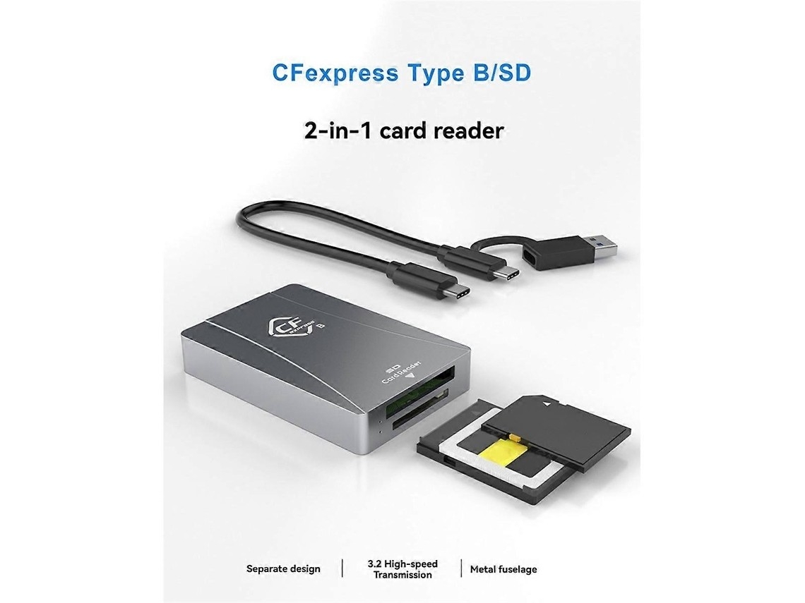 Leitor De Cartão Sd Cfexpress Tipo Be Usb 3.2 Gen 2 Cfexpress B