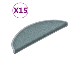 Carpet Stair Tread, Carpet Stair Treads Vidaxl Azul Polipropileno (56 X 17 X 3 Cm)