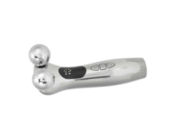 Massageador Facial 4d com Rolos para Lifting e Firmeza da Pele, de Contorno Olhos, Rosto Cor Po Prata GOKOCO