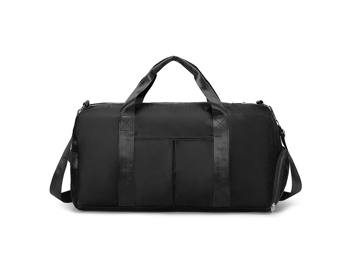 (preta) Bolsa De Viagem, Bolsa De Ombro Para Academia, Divisórias Para Itens Molhados E Secos