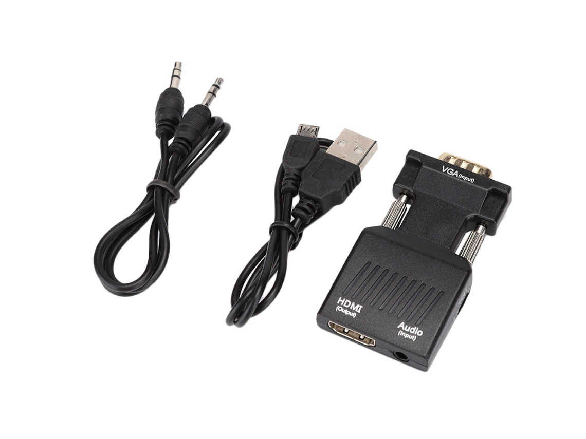 Adaptador Hdmi Vga LAXISCREED 1080p com Áudio