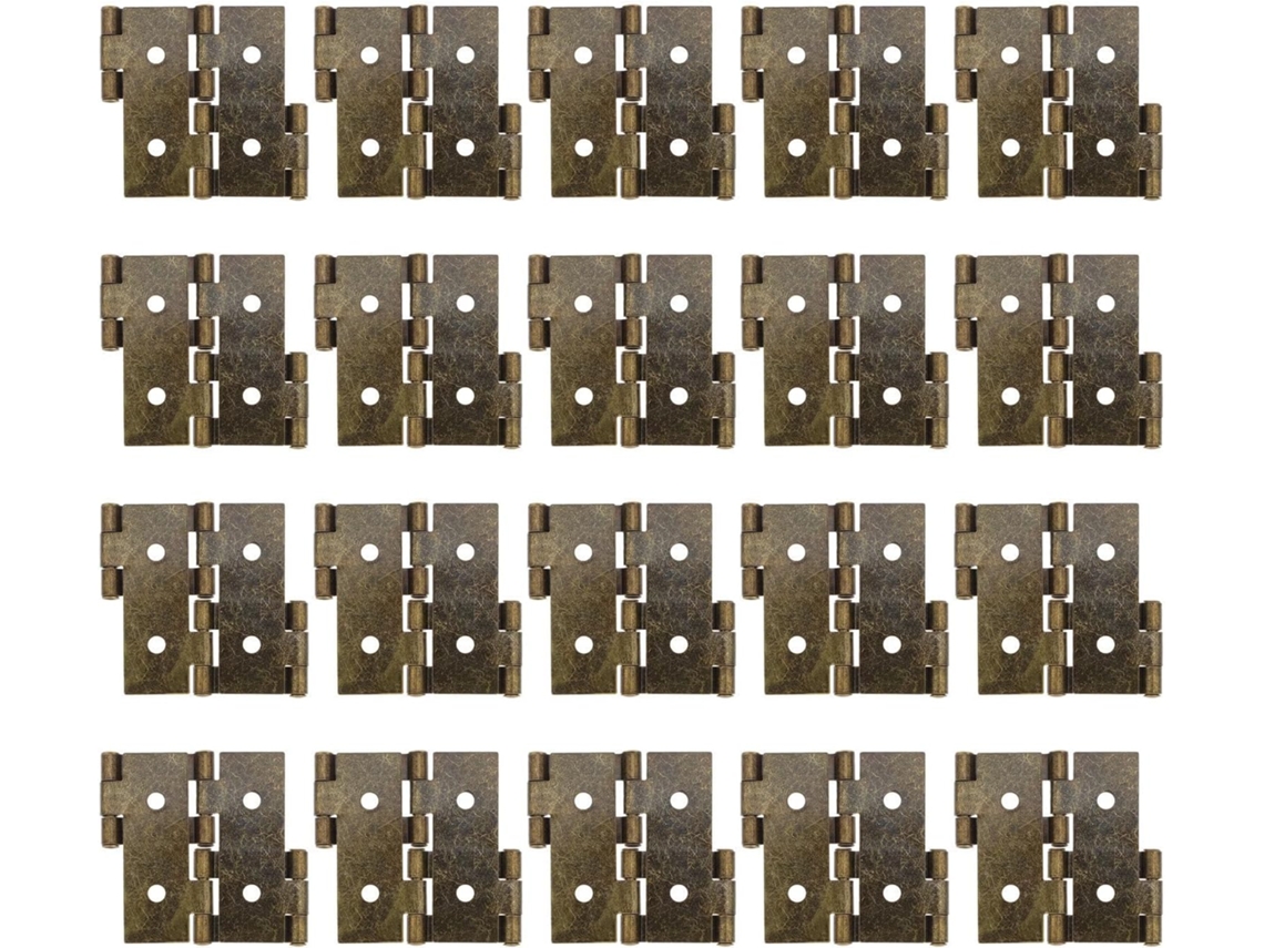 Conjunto De 20 Dobradiças Duplas Para Biombo, Em Aço Laminado A Frio Com Estrutura De Dobradiça Dupla, Estilo Retrô
