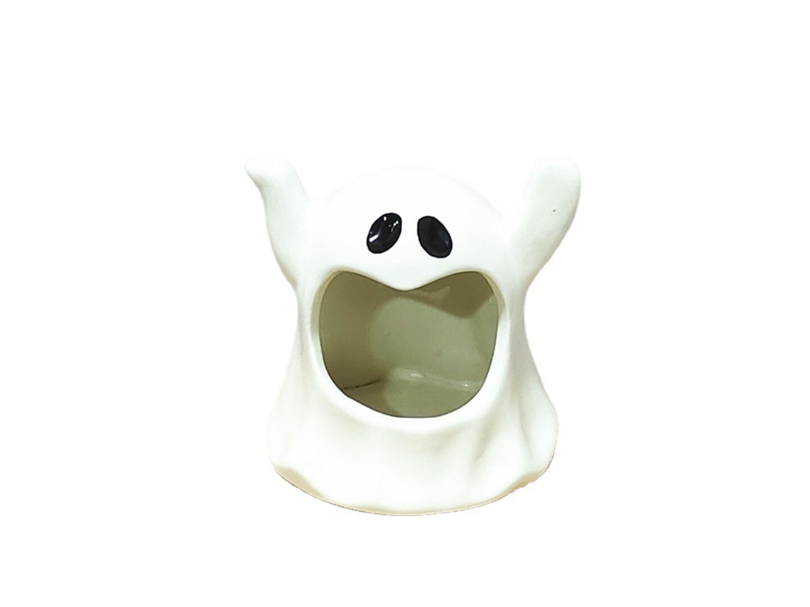 Porta-velas de porcelana Baok com design de figura de fantasma, decoração para quarto.