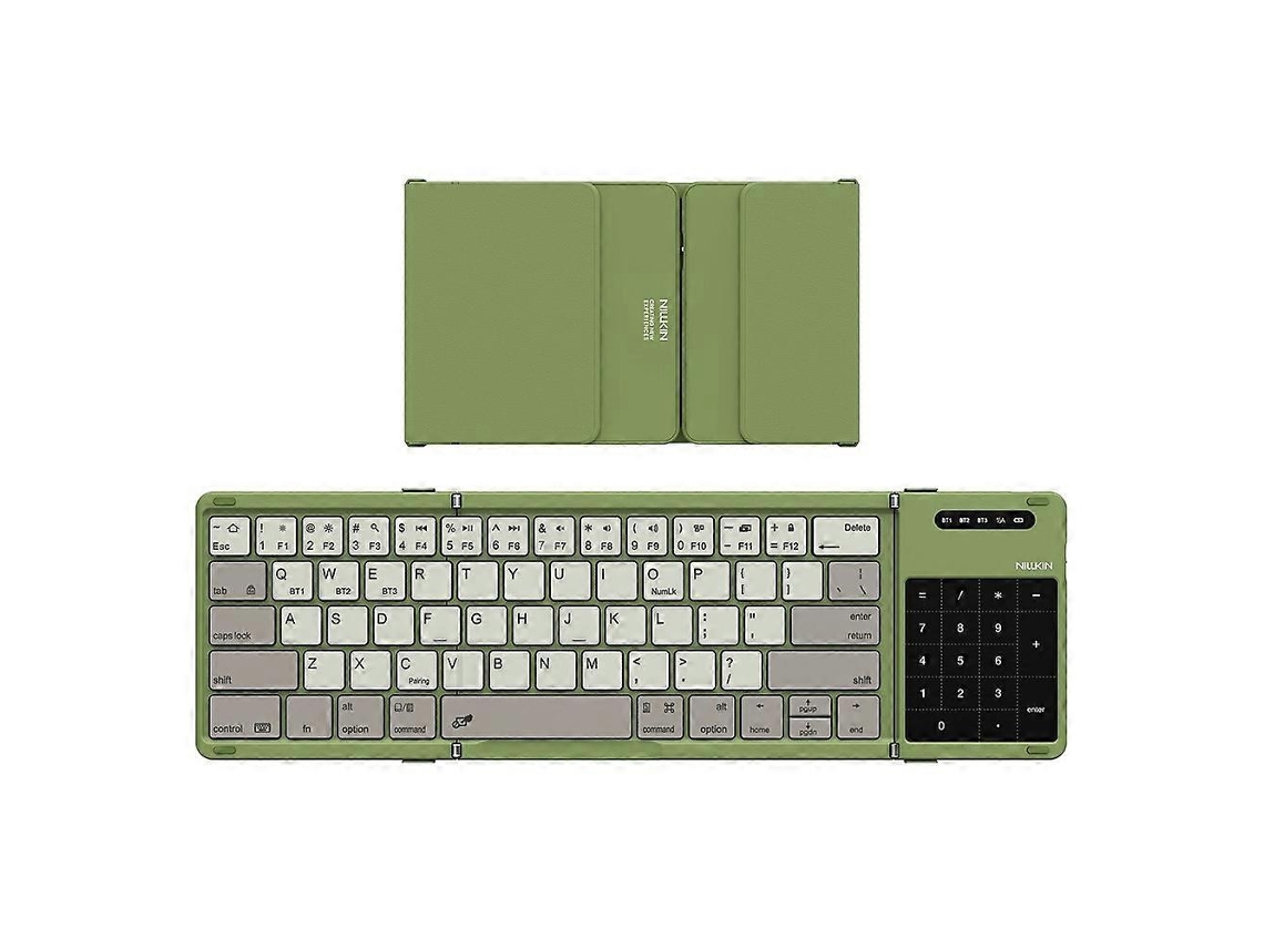 Teclado Bluetooth Dobrável Nillkin Cube Pocket, Com Touchpad, Compatível Com Ipad, Android, Windowsgreen