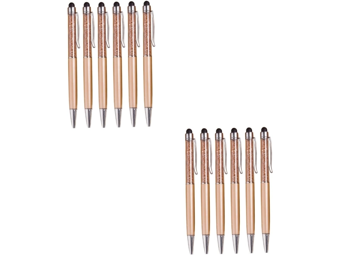 Stobok Conjunto De 12 Canetas Stylus Cristal, Em Gel Com Glitter,