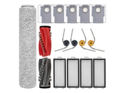 Kit De Peças De Reposição Qrevo Curv 2 Flow Para Roborock, Inclui Escovas, Filtros E Esfregão._ptg