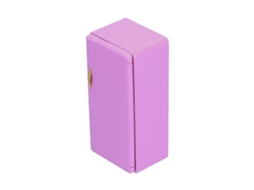 Mali geladeira de Madeira Miniatura para Casinha de Boneca 1:12 Acessório de Móveis Violet