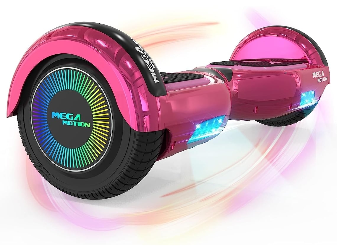 Hoverboard MEGA MOTION 6.5'' Bluetooth e LED Lights A03 Rosa (Outlet Grade A)
