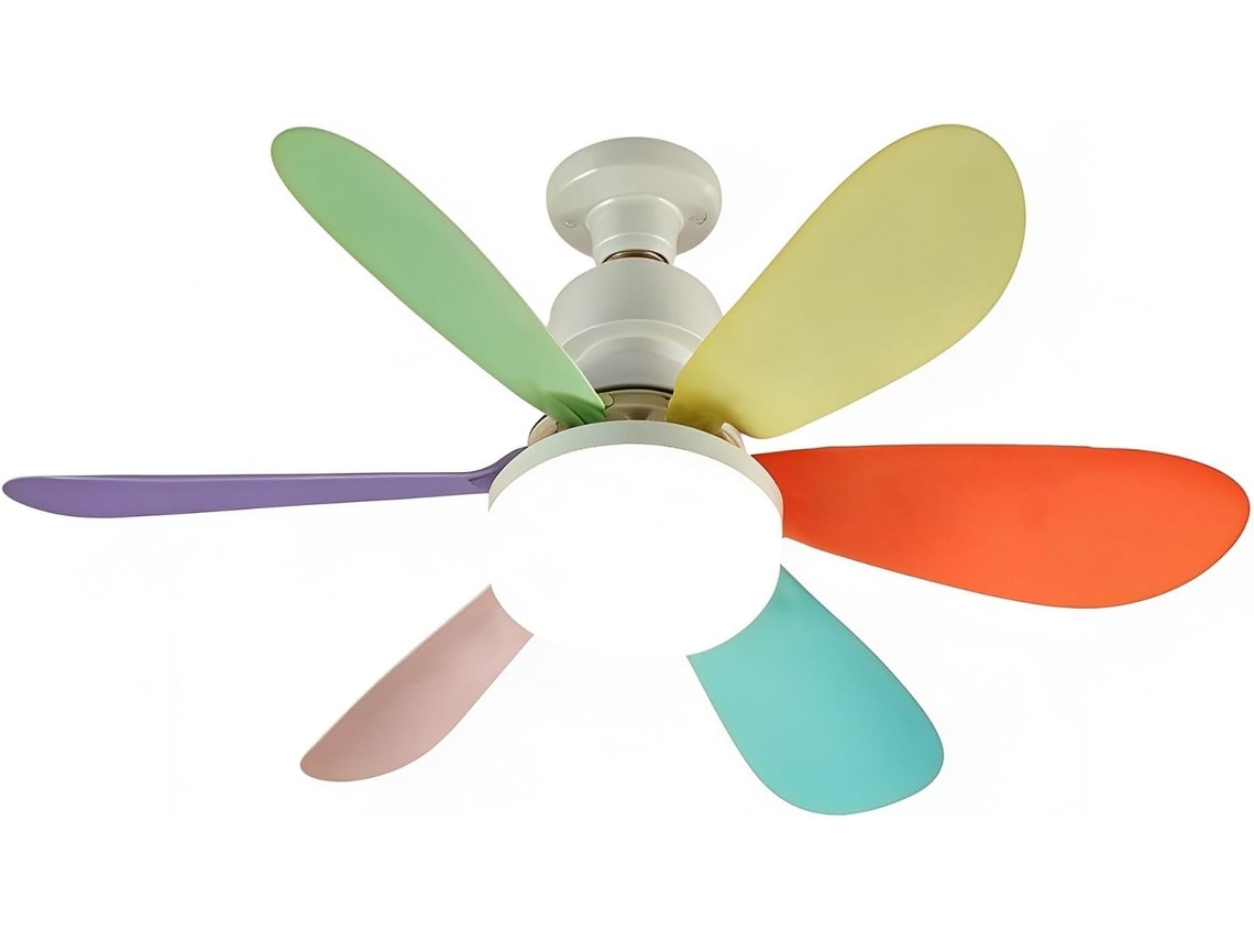 Ventilador De Teto Com Luz, Soquete E27, 6 Pás, Controle Remoto 3
