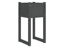 Planter, Planters Vidaxl Cinzeto Madeira De Pinho (40 X 40 X 81 Cm)