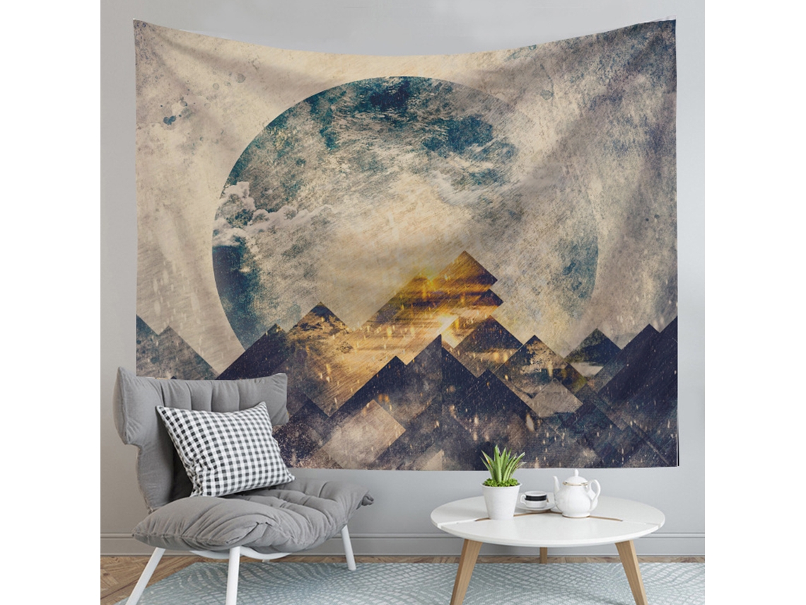 Tecido de Paisagem Natural Decoração de Parede para Quarto RNEMITERY