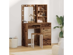 Vidaxl Mesa De Vestir 2 Unid. Castanho 50 X 41 X 135 Cm