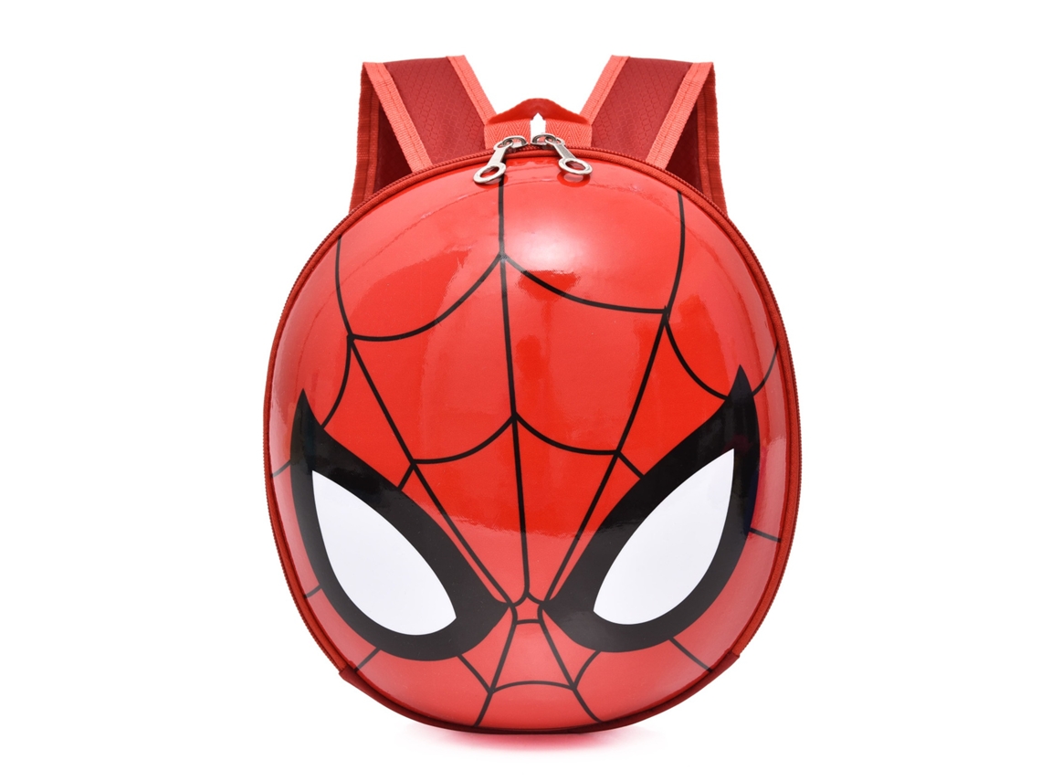 Mochila Infantil Homem-aranha Vermelha Com Capa Dura Para Jardim De Infância Com Cintos Largos