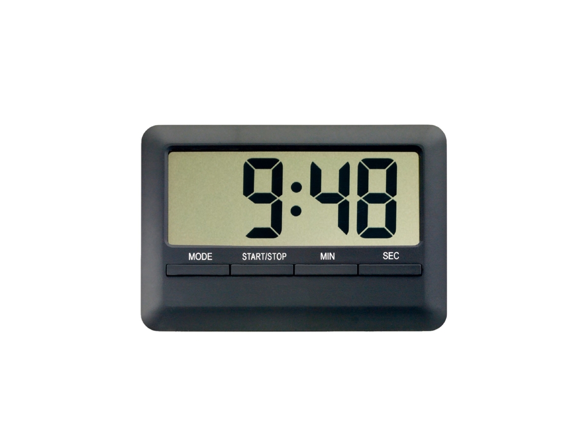 Lcd Digital Despertador Temporizador Grande Tempo Contagem