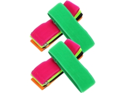 Conjunto De 10 Faixas Elásticas Reutilizáveis Para Corrida Pernas, Feitas Fio Poliéster, Ideais Competições