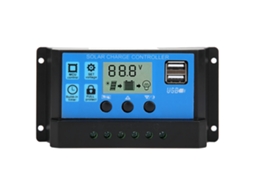 Laxiscreed Controlador Solar 40a Com Regulação Pwm Automática E Saída Usb Dupla Lcd