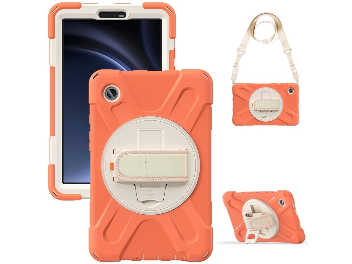 Capa Para Tablet Lurelia, Compatível Com Samsung Galaxy Tab A9 8.7 2023 X110/x115 Laranja, Proteção Antiquedas
