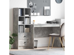 Vidaxl Mesa Com Gaveta 2 Pcs Cinzento