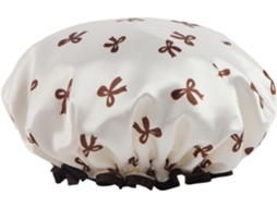 Touca De Banho, Ideia De Presente Para Mulheres E Homens Com Laço Decorativo, Acessório Para Casa E Hotel, Branca