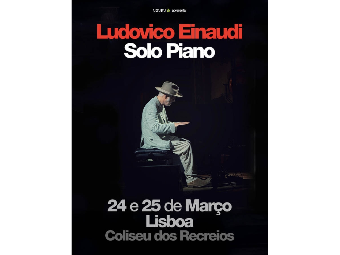 Bilhete LUDOVICO EINAUDI|LISBOA