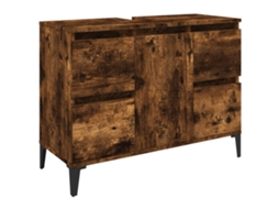 Sink Cabinet, Sink Cabinets Vidaxl Marrom Madeira Processada (n/a)