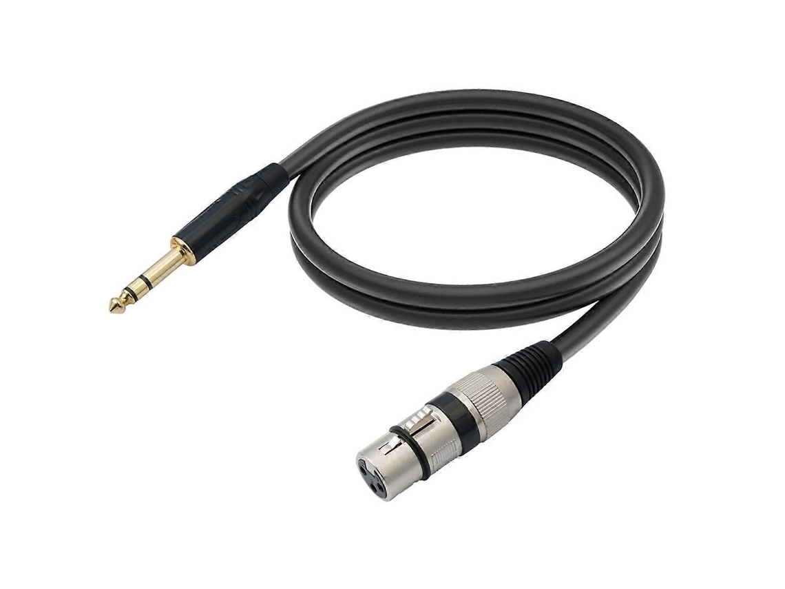 Lurelia Cabo Usb-c Xlr Fêmea Midi 3 Pinos 6,35 Mm, Para Microfones, Pc E Computador