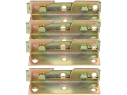 Conjunto De 8 Suportes Canto Para Estrutura Cama, Em Aço Laminado A Frio, Antiferrugem, Acessórios Para Cabeceiras E