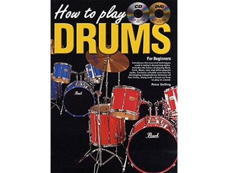 Livro How To Play Drums de Peter Gelling (Inglês)