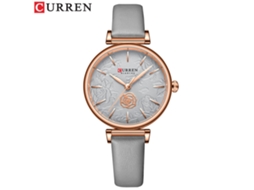 Relógio Feminino (cinza) Com Mostrador Pequeno E Pulseira De Couro, Elegante E Simples, À Prova D'água, Com Mecanismo De Quartzo.