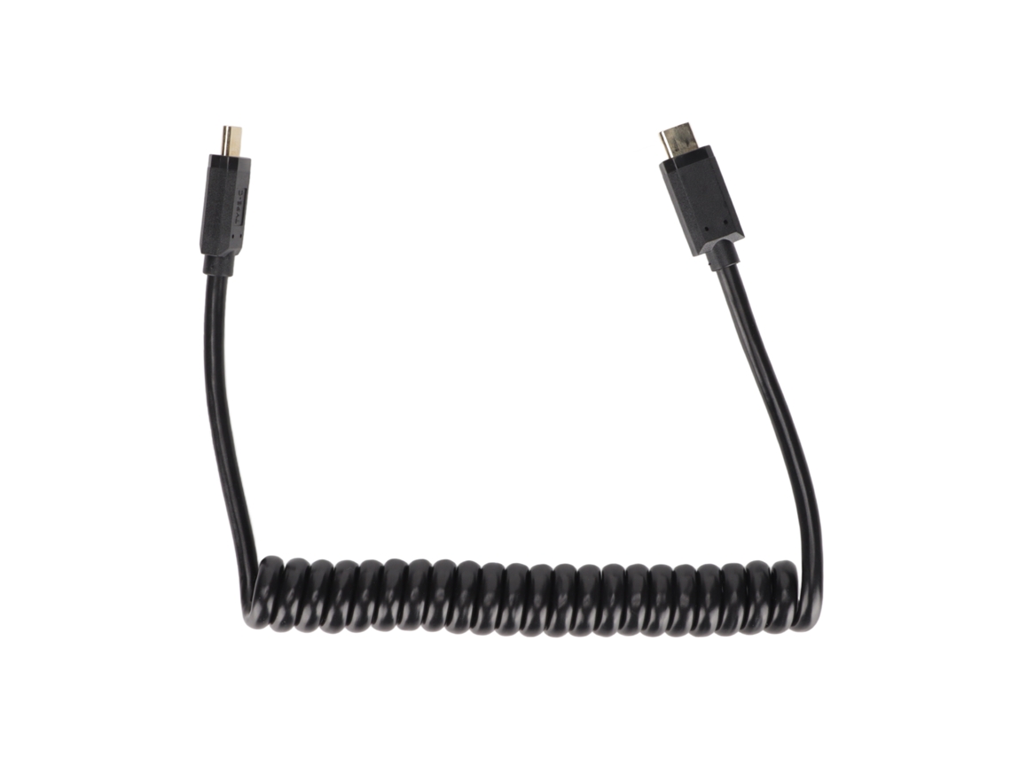 Aetheria cabo Usb C para Usb C 10gbps 4k 60hz Carregamento Rápido 3a Mola Helicoidal 1.2m