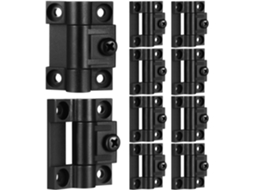 Conjunto De 10 Dobradiças Plástico Ajustáveis Com Torque Para Portas Caixas Joias E Armários, Com Design Silencioso