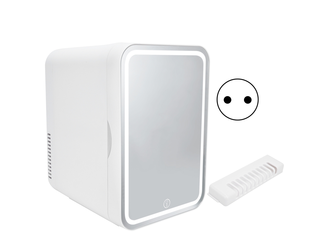 Geladeira De Beleza Laxiscreed Com Luz Led E Espelho 8l Mini Para Armazenamento De Cosméticos