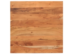 Vidaxl Tampo De Mesa Quadrado 70x70x3,8 Cm Madeira De Acácia Maciça