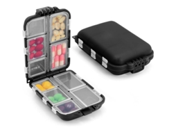 Porta Comprimidos, Estojo Para Medicamentos De Viagem Com 10 Compartimentos, Mini Porta Comprimidos. Aquaforge
