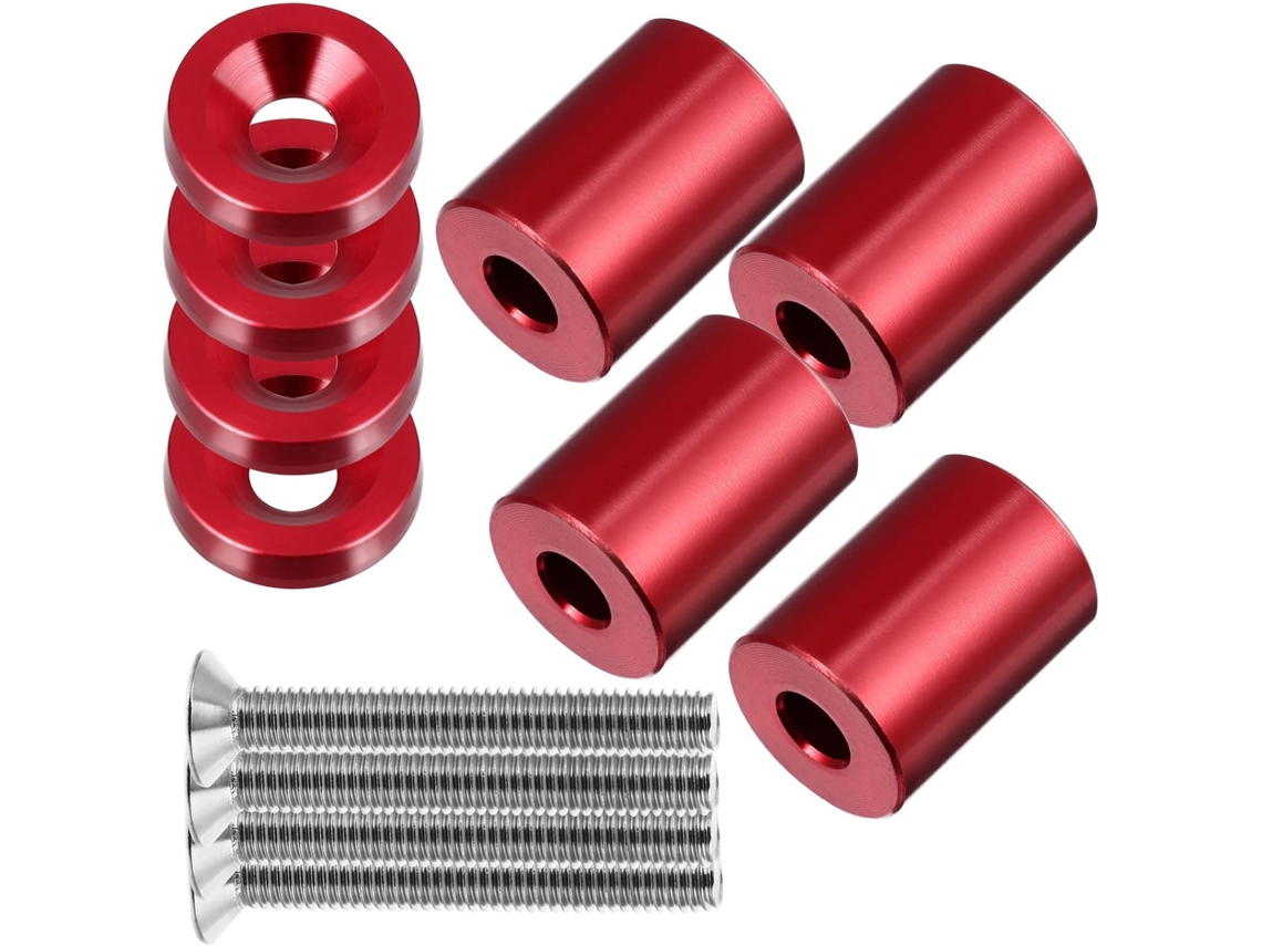 Kit Espaçador Para Capô De Motor Em Liga De Alumínio De 6 Mm Para Acessórios Automotivos