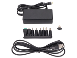 Adaptador De Energia 65w 3a Portátil Universal Com 8 Plugues Para Laptop, Led, Equipamentos De Monitoramento E Usb