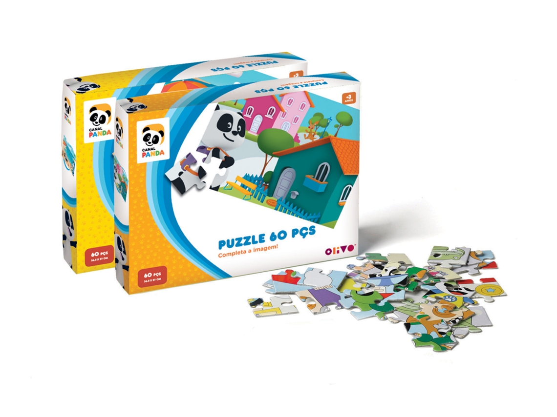 Puzzle Panda 60 Peças (vários modelos) PANDA (Idade Mínima Recomendada: ‍3 Anos)